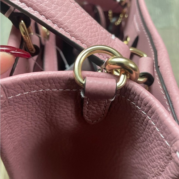 NWT Coach CO971 Dempsey Tote 22 In Refine Pebble Leather True Pink the tote insp - Picture 10 of 10